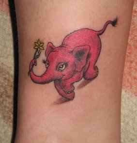 Фото и значение татуировки " Слон ". X_f7aa61e2